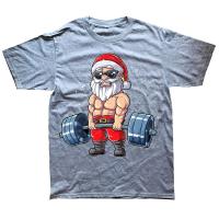 Camiseta De Navidad Divertida Con Santa Pesca Cuerda De Navidad Camiseta De Algodón Estilo Callejero Para Hombres Camiseta De Cumpleaños - details 3