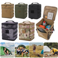Bolsa De Almacenamiento Grande Para Camping Con Red Superior Y Bolsillo Organizador De Cocina Y Utensilios De Mesa Para Exteriores - details 2
