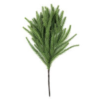 Corona De Piñon Artificial De Navidad De 45 CM Ramas Verdes Falsas De Pino Norfolk Para Decoración Interior De Hogar Y Exteriores - details 11