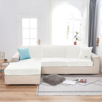 Funda De Sofá De Veludo Cubierta Suave En Color Sólido Spandex Protector De Muebles Estirable Para Sala De Estar Cubierta De Silla De Acento Sofá Modulable Sofá Futón - details 15