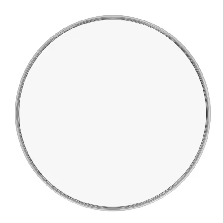 Espejo De Maquillaje Con Aumento De 30X Instalación Fácil Vidrio De Abs Succión Para Viajes Espejo Redondo Ligero Para Cosméticos - 1