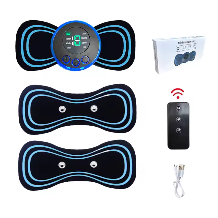 Masajeador De Cuello Recargable Con Control Remoto 8 Modos Pulso De Baja Frecuencia Portátil Para Relajación Muscular Alivio Del Dolor - 1