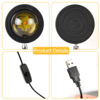 Lámpara De Escritorio LED Proyector De Ambiente Recargable Por USB Con Cuatro Colores Incluye Luz De Oro Arte De Fondo De Puesta De Sol Lámpara Mini Para Decoración De Habitaciones - details 1