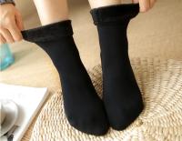 Calcetines Cortos De Piel De Cachemira Térmicos Para Mujer Invierno Gruesos De Poliéster Y Algodón Calcetines De Veludo De Nieve Para Casa - details 10