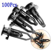 50/100 Pcs Clips De Plástico Para Automóvil Tipo Empuñadura Fijación Para Tapa Trasera Y Parachoques Compatible Con Toyota 52161-160 - details 0