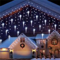 Luces De Navidad LED En Forma De Hielo Con 16 Caídas Y 8 Modos Para Ventanas Cortinas Jardines Bodas Y Fiestas Interno Externo - details 1