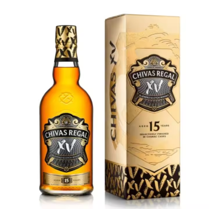 Whisky Chivas Regal XV 15 Años - Botella 70 CL - Escocés Blended - 40% - 1