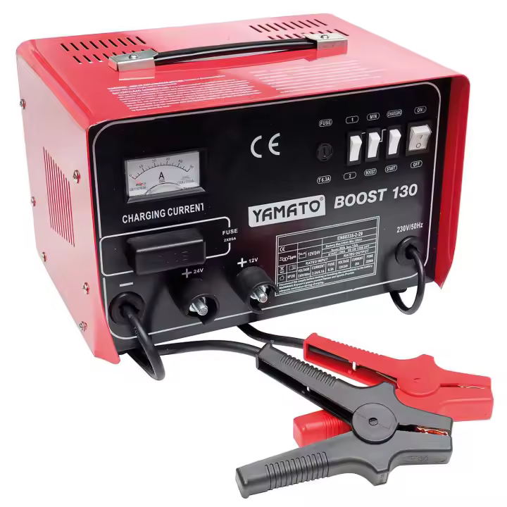 SANCO STORE - YAMATO Cargabaterias Boost-130  Con Arrancador 12/24 V. 120-320 Amperios - 1