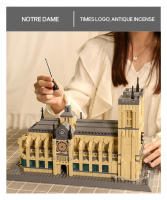Bloques Educativos Pequeños De Arquitectura Famous Paris Notre Dame Cathedral Para Niños Y Estudiantes Juguetes Constructivos Compatible Con Lego ABS Sin Batería - details 1
