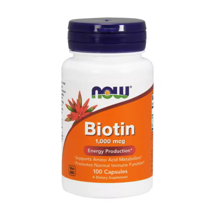 Biotina 1000 mcg 100 cápsulas  Now - 1