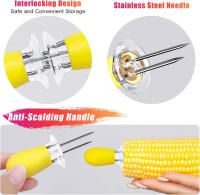 LMETJMA 12pcs Juego De Portazúmes Para Maíz En Acero Inoxidable Herramientas Para Barbacoa Resistentes Al Calor Fácil De Limpiar Accesorios De BBQ - details 2