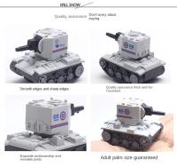 Modelo De Coche De Tanque De Aleación 4pcs Juguete Educativo Para Niños Regalo Para Cumpleaños Y Navidad Simulación De Batalla Militar Q-version Rebound - details 5