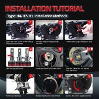 Kit De Conversión LED Para Faros De Coche H1 H7 H11 H4 H13 30000LM 6000K Blanco Frío Reemplazo Para Bombillas Halógenas - details 7
