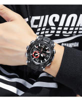 Reloj De Pulsera Deportivo SMAEL Para Hombres Dual Display Resistente Al Agua Cronógrafo Militar Con Pantalla LED Y Luz Retroiluminada - details 14