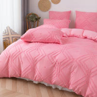 Funda De Edredón Tejida 3pcs 100% Microfibra Cama Ropa De Cama Conjunto Suave Para Todas Las Estaciones Amigable Con La Piel - details 11