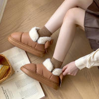 Botas De Tobillo Lindas Y Cálidas Para Mujer Con Lazo De Plush Nueva 2024 Impermeables Con Algodón Y Peluche Adecuadas Para Invierno Y Primavera - details 6