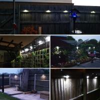 Luces Solares para Valla, Luz decorative para Jardín, Luz de pared para Exterior, LED, inalámbrica,decoración del Hogar - details 2