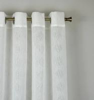 Cortina de tela semitranslúcido lino y poliéster con estampado de forma romboi.150x260cm,decoracion para hogar,oficina. - details 7