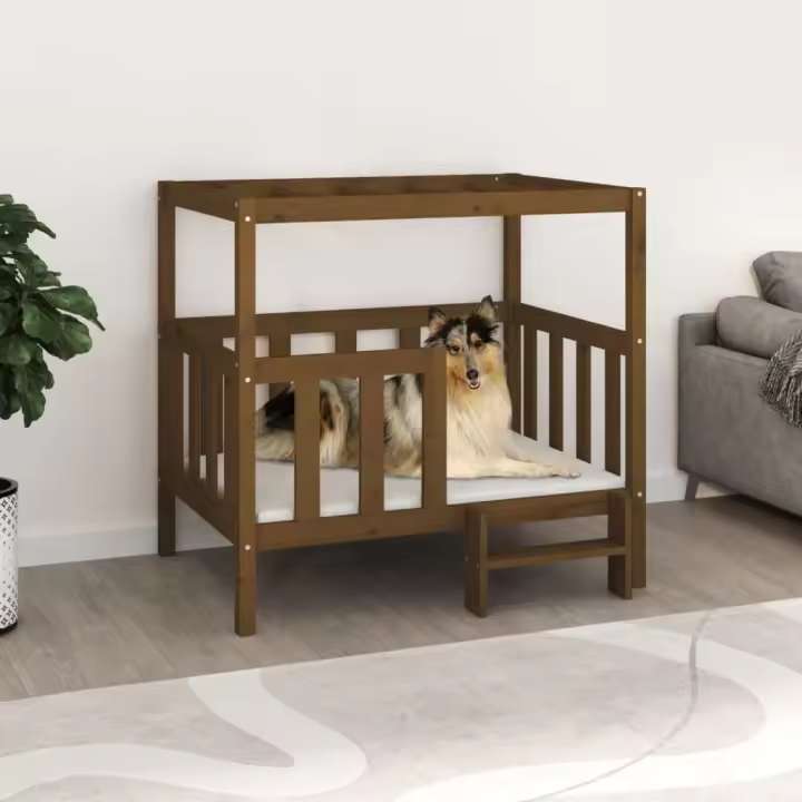 vidaXL Cama para Perros Cachorro Animal Doméstico Color Blanco,  Negro,  Marrón miel y mas - 1