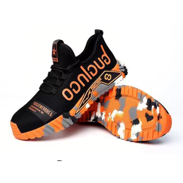 Zapatos De Seguridad Para Hombres Indestructibles Transpirables Con Punta De Acero Antipinchazos Y Respirables Para Trabajo - 1