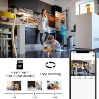 Cámara Mini Wireless 1080P WiFi IP Nanny Con Visión Nocturna Y Detección De Movimiento Cámara De Seguridad Doméstica P2P Grabación En Loop - details 5