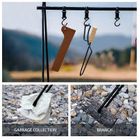 Aguja De Carboncillo Para Barbacoa Herramienta De Cocina Al Aire Libre Resistentes Al Calor Tijeras De Madera Y Metal Para Picnic En El Campo - details 6