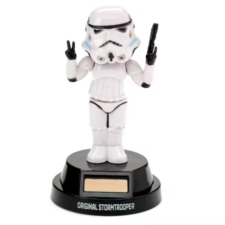 Star Wars Figura solar coche Soldado Imperial  Muñeco Movimiento Original Stormtrooper Juguete Coleccionable , Altura 13 cm, +3 año,.Puckator coleccion soldado del imperio De la saga Star Wars - 1