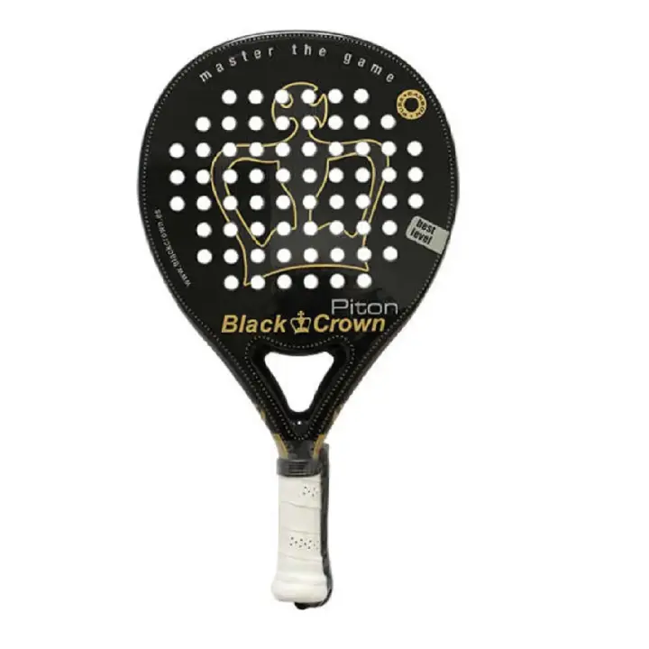 PALA BLACK CROWN PITON, esta pala de pádel Black Crown se caracteriza por ser una pala muy liviana y resistente, diseñada para jugadores de nivel intermedio. El modelo Piton cuenta con núcleo de goma EVA. - 1