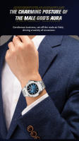 Reloj De Cuarzo Para Hombre 2024 Lujo Resistente Al Agua 3ATM Cronógrafo Deportivo Acero Inoxidable Con Fecha Reloj De Mano Para Hombres - details 1