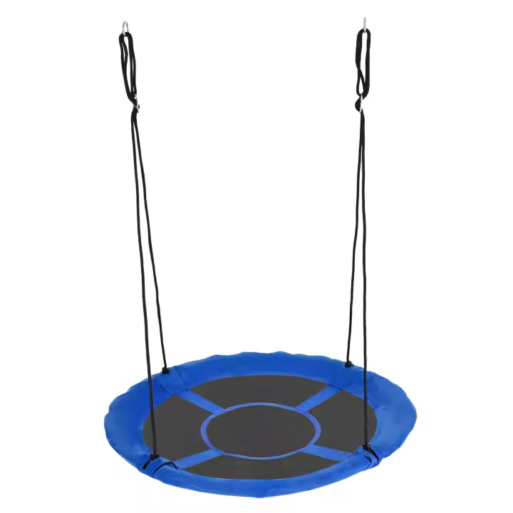 Outsunny Columpio Nido Ø110 cm, Columpio Colgante hasta 100 kg, Columpio Infantil Ajustable, Columpio de jardín, Columpio de Plato para niños de 3 a 12 años - 1