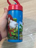 Botella de agua deportiva con pajita y asa Sonic de 410ml - details 1