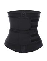 Faja posparto para moldear la figura con doble cinturón, cremallera y efecto termogénico (transpirable) – Ideal para entrenamiento y recuperación - details 5
