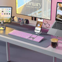 Teclado Inalámbrico Bluetooth RGB De Tamaño Completo Recargable Multifuncional Para Juego Y Tablet Con Iluminación Retroiluminada Teclado Multimedia Para Computadora Y Laptop - details 9