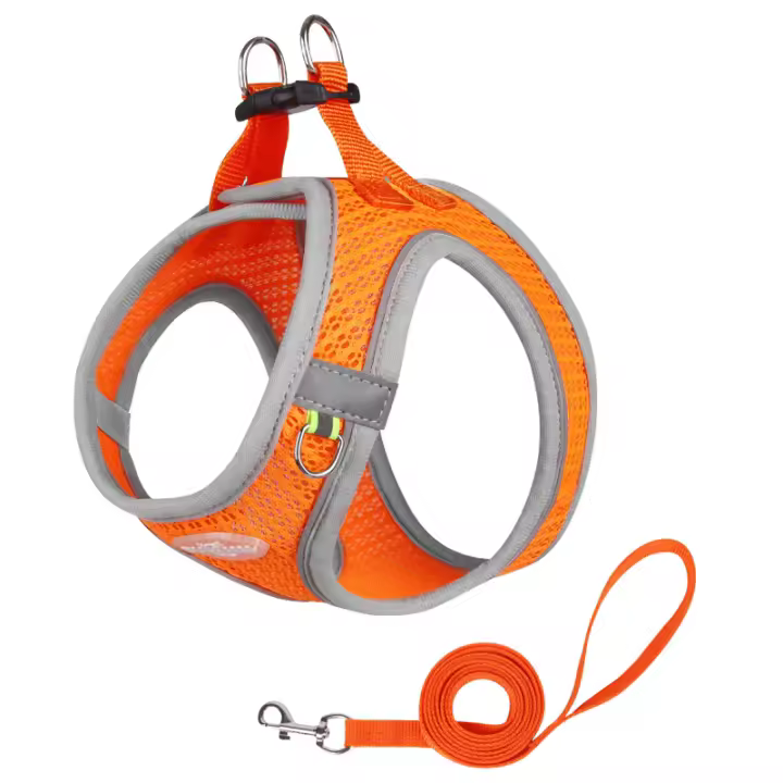 Juego De Arnés Y Correa Para Perros Pequeños Ajustable Para Puppies Gatos French Bulldog Chihuahua Pug Caminar Al Aire Libre Lead Correa - 1