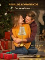 Lámpara De Mesa LED Táctil 3 Colores Recargable Por USB Luz Nocturna Sin Cable Para Decoración De Ambiente Dormitorio Lectura - details 11