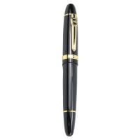 Bolígrafo De Tinta Jinhao 159 Clásico De Alta Calidad Negro Con Tintero De Plata Estilo Único Punta Media Clip Dorado Para Escuela Y Oficina - details 2