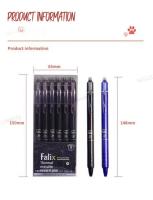 Bolígrafo De Gel Borrrable Press 0.5mm Gran Capacidad Recargable Lavable Suministros Escolares Y De Oficina Estación De Trabajo - details 7