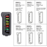 Prueba De Batería Digital 12V Con 6 Luces LED Mini Herramienta Diagnóstica Para Autobús Y Auto Prueba De Batería Y Generador - details 7