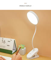 Lámpara De Mesa USB Recargable Lámpara De Escritorio Clip Lectura De Noche Luz LED Táctil 3 Modos Dimming Protección Ocular Con Cable De Enchufe - details 17