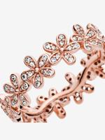 Pandora - Anillo de margaritas - Baño de Oro Rosa de 14 K - details 2