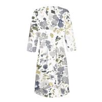 Vestido Para Mujer Traf 2024 De Manga 3/4 Casual Y Elegante Con Bolsillo Y Cierre Trasero Vestido Femenino De Organza Mid-calf Para Todas Las Temporadas - details 19