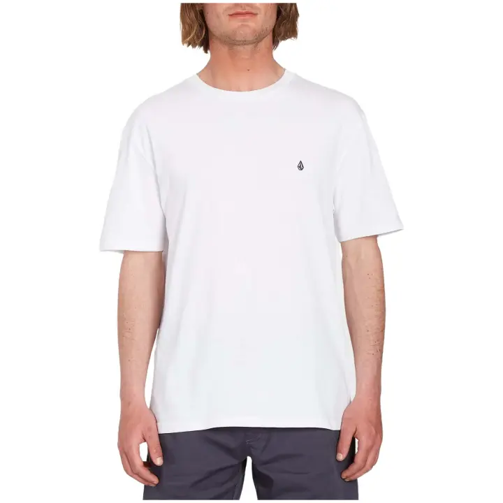 Camiseta de Manga Corta Volcom Stone Blanks para hombre en color blanco - 1