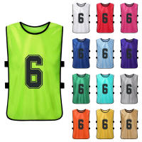 6PCS/2PCS Chalecos De Fútbol Para Adultos Y Jóvenes Rápidos De Secado Uniformes De Equipo De Fútbol Para Entrenamientos Y Partidos Amistosos Con Números - details 1