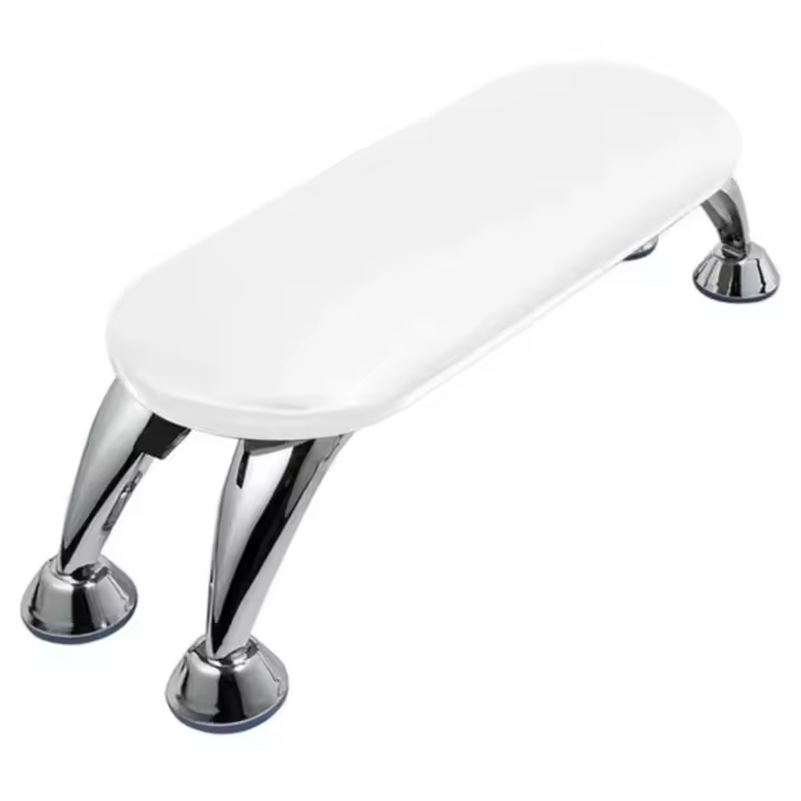 ALMOHADA PARA REPOSO DE MANOS,REPOSABRAZOS DE MANICURA DE SALON PROFESIONAL CON SOPORTE DE ACERO INOXIDABLE PARA USO DE TECNICOS DE UÑAS - 1