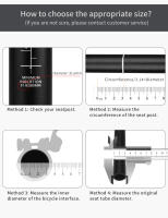HOMHIN Poste De Silla De Bicicleta De Aluminio Aleación 25.4 27.2 31.6mm MTB Montaña Carretera 300/350 Piezas Para Tubo De Silla - details 10