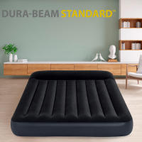 INTEX - Colchón hinchable doble Pillow Rest Classic, tamaño Queen 2 personas, con bomba eléctrica integrada, superficie flocada y diseño con almohada, 152x203x25 cm, ideal para el hogar y visitas, colchones hinchables - details 1