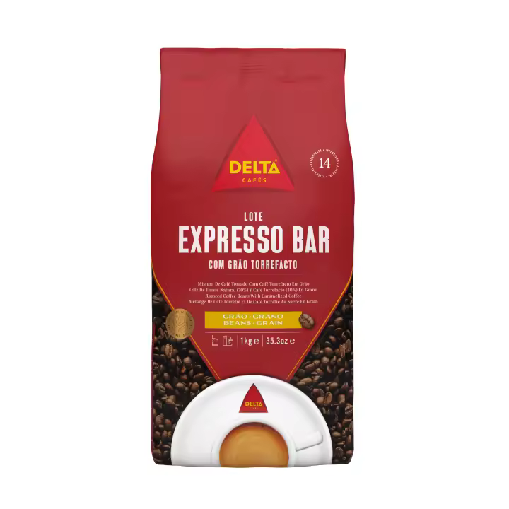 Delta Expresso Bar - Café en grano mezcla - Notas dulces de caramelo y nueces tostadas - 1