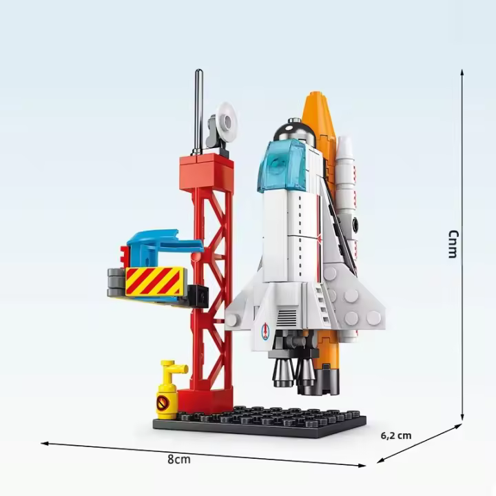 Bloques De Construcción DIY De Lanzamiento De Rocket Saturno V Modelo Técnico Para Niños Juguetes Educativos Regalo De Cumpleaños Para Chicos - 1