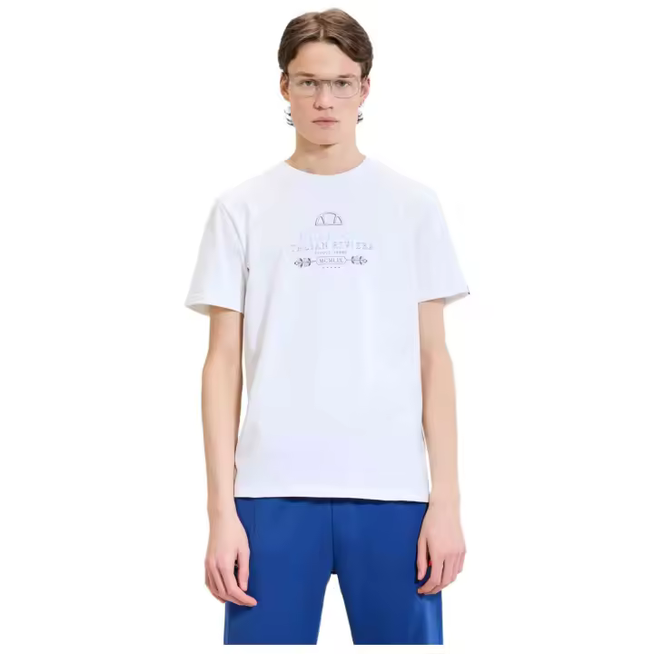 Camiseta de Manga Corta ELLESSE Riverani para hombre en color blanco - 1