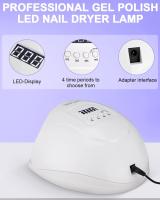 Lámpara para secador de uñas, secador de uñas de 120 W, lámpara de uñas Profesional, lámpara UV LED, sensor intelente - details 1